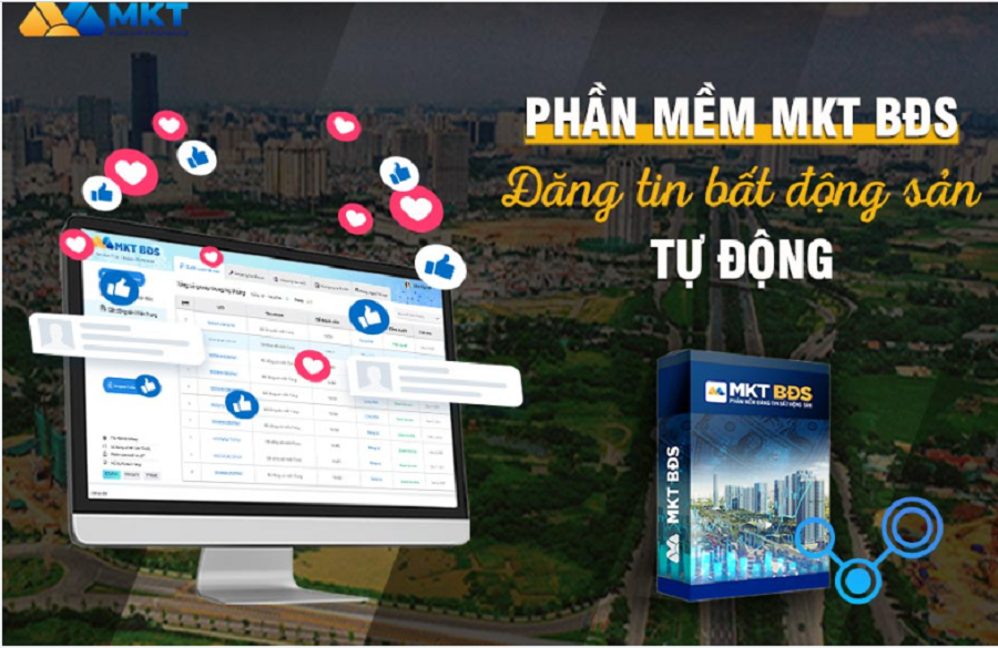 Phần mềm đăng tin bán đất MKT BĐS- cách đăng bán đất trên faceook