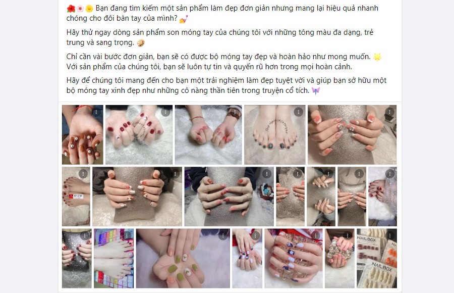 mẫu content mỹ phẩm 