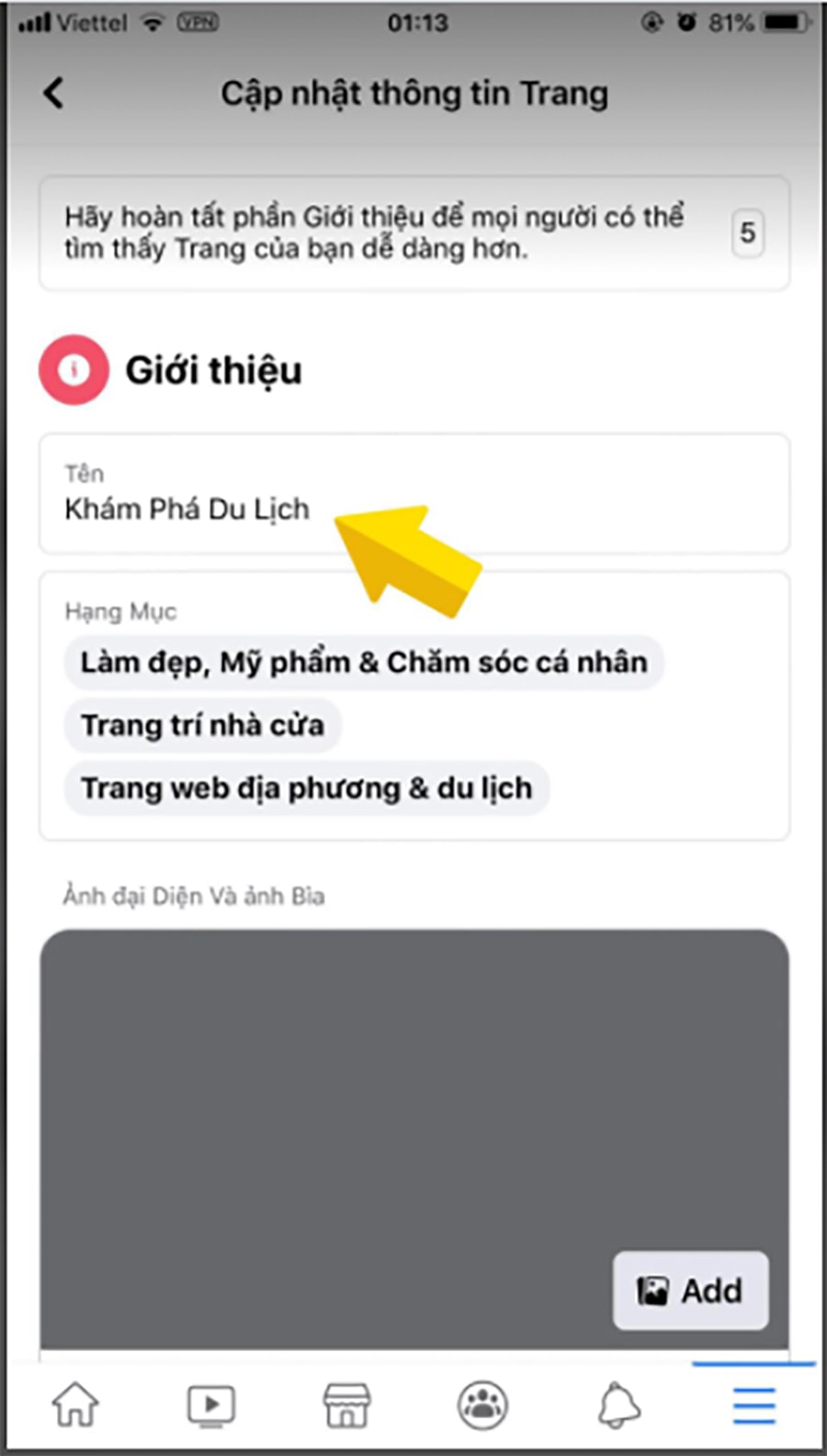 Cách đổi tên fanpage trên điện thoại dễ thực hiện nhất Cách đổi tên fanpage trên điện thoại dễ thực hiện nhất