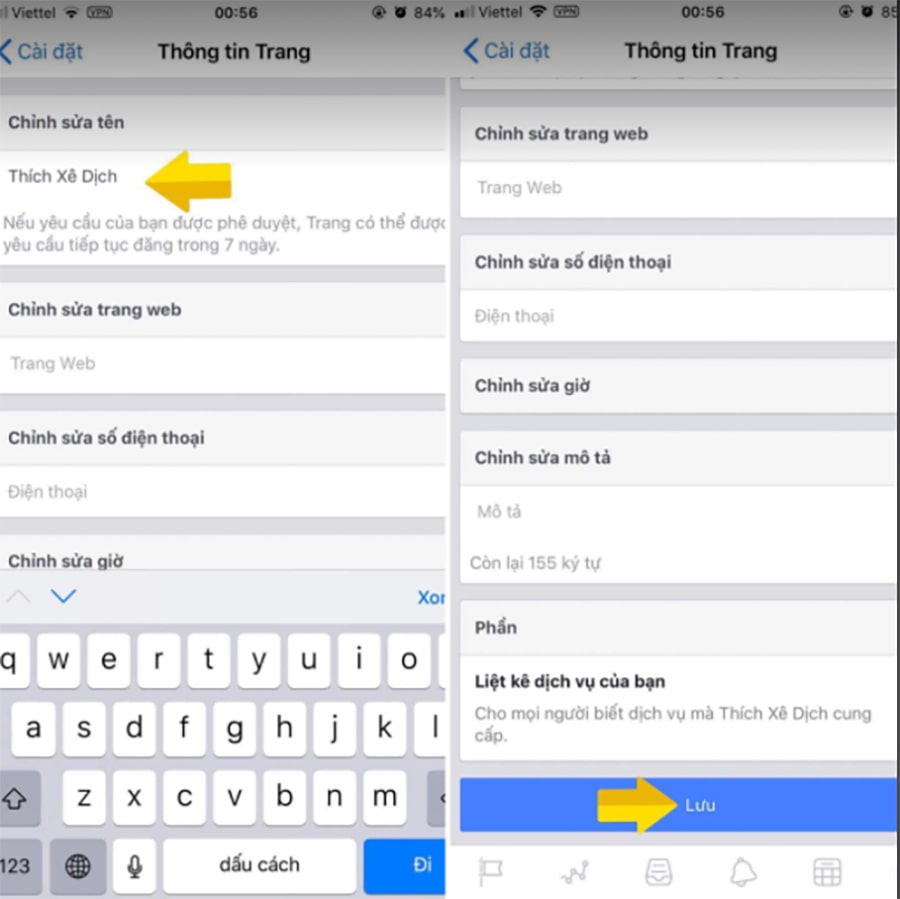 Cách đổi tên fanpage trên điện thoại dễ thực hiện nhất Cách đổi tên fanpage trên điện thoại dễ thực hiện nhất