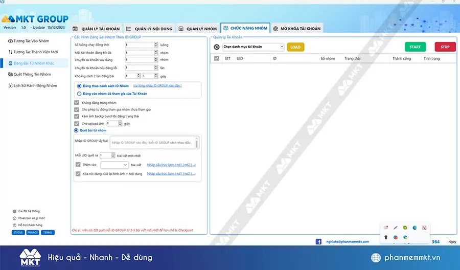 phần mềm MKT Group