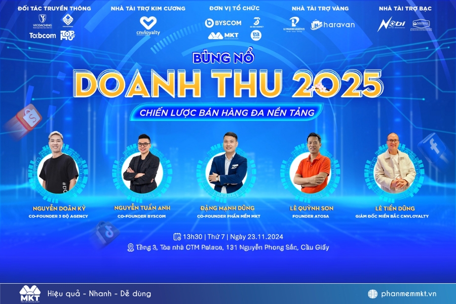 SỰ KIỆN: BÙNG NỔ DOANH THU 2025 - CHIẾN LƯỢC BÁN HÀNG ĐA NỀN TẢNG