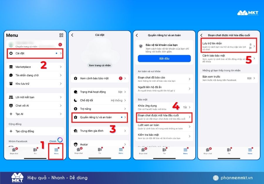 cách lấy lại mã pin messenger khi quên