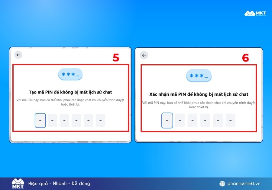 cách lấy lại mã pin messenger khi quên