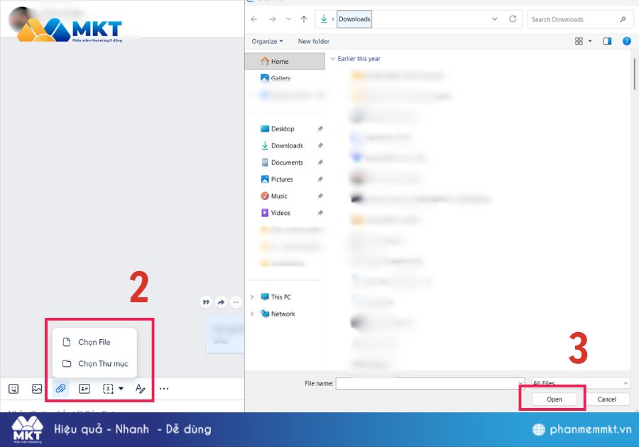 Cách gửi file dung lượng lớn qua Zalo máy tính