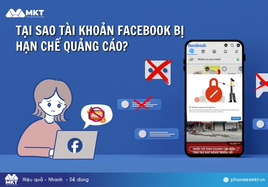 Giải đáp lý do tài khoản Facebook bị hạn chế quảng cáo